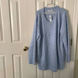 Old Navy NWT Sky Blue Tunic Length Sweater 3X Plus